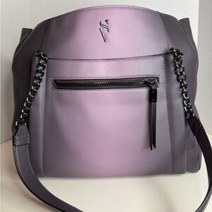 Simply Vera ~ Vera Wang Rockbridge Purse ~ Tote Purple Ombre ~ Like New